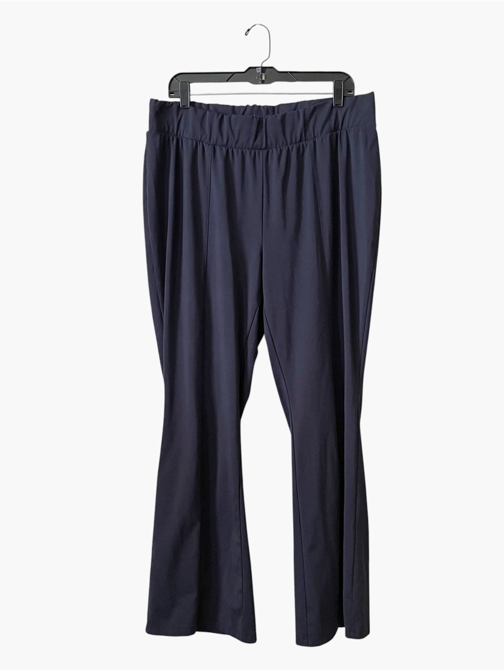 T By Talbots Pull On Flare Leg Stretch Pants Womens Size 2X Blue VN5092 Stretch